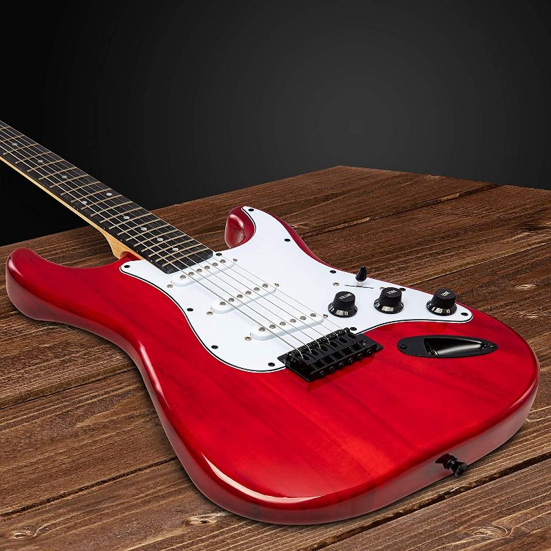 LyxPro 39" Stratocaster Electric Guitar Beginner Kit, 5 of 8