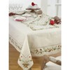 Saro Lifestyle Embroidered Pinecone and Holly Runner - image 3 of 4