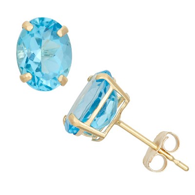 swiss blue topaz-yellow gold
