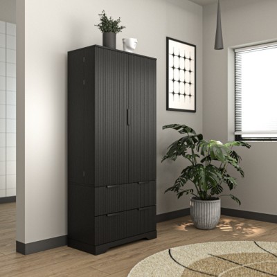 72" Modern Kitchen Pantry Cabinet with 2 Large Drawers & 8-Door Spice Rack, Storage Cabinet for Dining room or living room-Maison Boucle