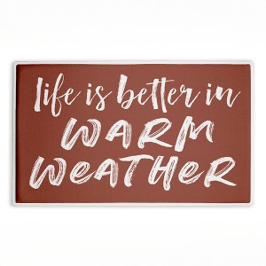 Stupell Industries Sunny Beach Day Seat Printed Plush Bathroom Floor Mat, design by Jeff Pica - 1 of 4