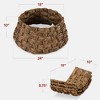 Best Choice Products 24in Basket Woven Hyacinth Christmas Tree Collar, Skirt Accessory w/ Cord Cut-Out - 2 of 4