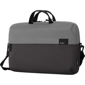 Targus Sagano EcoSmart TBS574GL Carrying Case (Slipcase) for 14" Notebook, Smartphone, Accessories - Black/Gray - 1 of 4