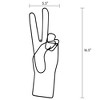 Peace Sign - Metal Line Art Wall Decor Sculpture - 2 of 4