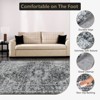 Coolmee Vintage Medallion Runner Rug, Thin Low Pile Retro Carpet with Non-Slip TRP Backing for Hallway, Kitchen, Stain Resistant & Foldable - 2 of 4