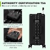 Luupatchy PC+ABS Aluminum Frame Zipperless Checked Luggage Hard Shell Suitcase with TSA Lock Double Spinner Wheels - 4 of 4
