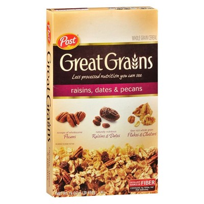 Great Grains Cereal Raisins, Dates & Pecans 16.0 oz