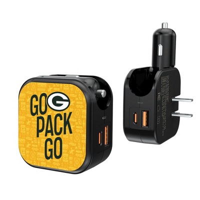 Green Bay Packers 2024 Edition 18-Watt 2 in 1 USB A/C Charger