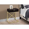 Monarch Specialties Accent Table, Side, End, Nightstand, Lamp, Storage Drawer, Living Room, Bedroom, Brown Laminate, Gold Metal, Contemporary, Modern - 2 of 4
