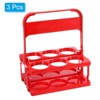 Unique Bargains 6 Cups Foldable Reusable Plastic Drink Carrier with Handle - 3 of 4