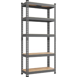Yaheetech 5 Tiers Boltless Storage Shelf Metal Shelving Unit - 1 of 4