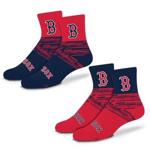 MLB Boston Red Sox Youth Quarter Socks - 2pk - 1 of 4