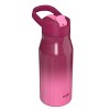 Zak Designs 14 fl oz Double Walled Stainless Steel Tranquility Insulated Straw Bottle - 3 of 4