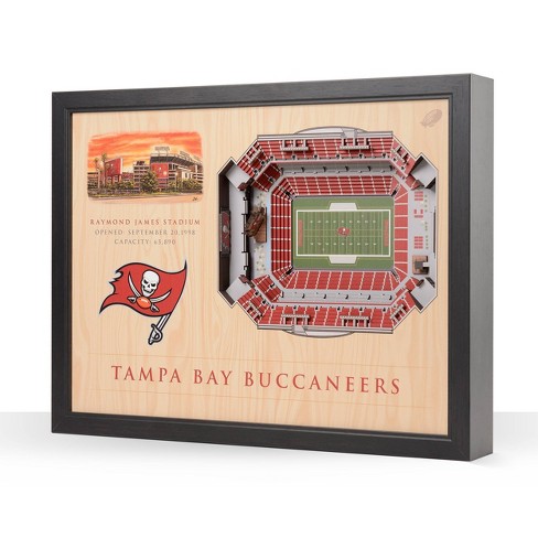 Tampa Bay Buccaneers 3D StadiumViews Picture Frame Raymond James