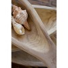 Carved Wood Fish Platter Set – 5"H Handcrafted Wooden Serving & Display Trays in Natural Tan (Set of 3) By Kalalou - 3 of 3