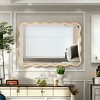 Modern Solid Wood Wavy Mirror, Natural Wood Vanity Mirror Wall Decor, for Bathroom, Bedroom, Living Room, Cloakroom, Entryway - 4 of 4