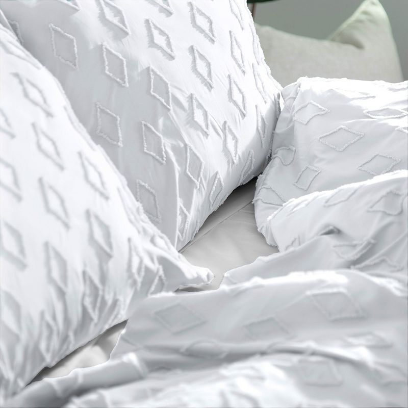Southshore Fine Living Delta Clipped Jacquard ultra-soft Duvet Cover Set with shams, 5 of 7