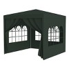 Outdoor 10×10 FT Party Tent, Heavy Duty Gazebo Wedding Canopy with Removable Walls and Hoop Fasteners, Gazebo with Windows-Coolbibila - 2 of 4