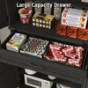 Tall Storage Cabinet with Adjustable Shelves & Drawer, Freestanding Cupboard - 4 of 4