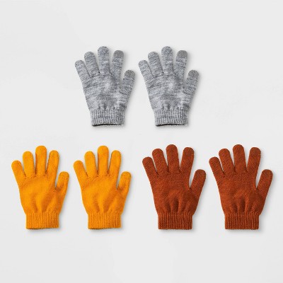 womens gray gloves