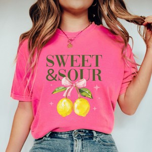 Simply Sage Market Sweet & Sour Lemon Garment Dyed Tee - 1 of 4
