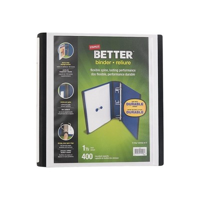 Staples 1.5" 3-Ring Better Binder White (13402) 648813