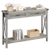 coucheta Console Table, 2-Tier Entryway Table with 2 Drawers, Hallway Table, Narrow Sofa Table with Shelves, Entrance Table for Entryway, Living Room - 3 of 4