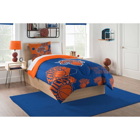 Nba New York Knicks Hexagon Comforter, Nba Twin Bed Sheets
