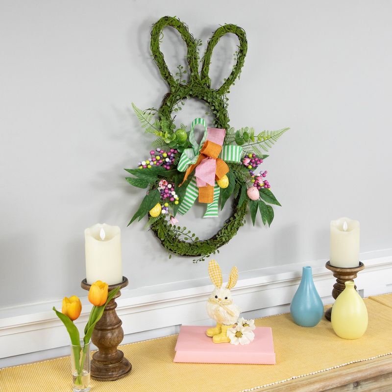 Northlight Twig and Vine Easter Bunny Artificial Wreath - 23", 2 of 12