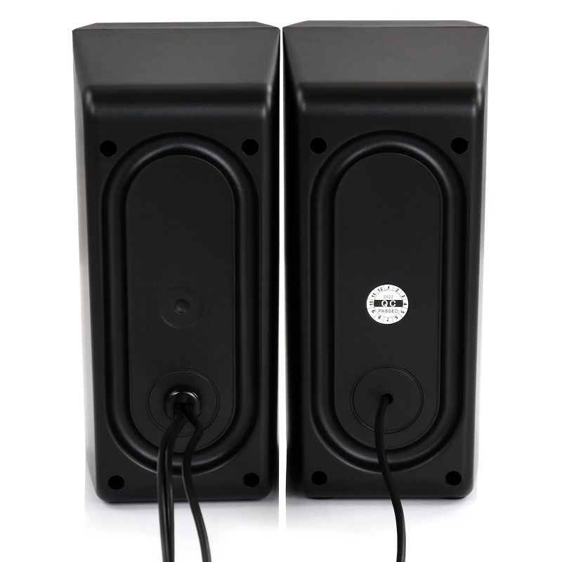 beFree Sound Computer Gaming Speakers with Color LED RGB Lights, 4 of 8
