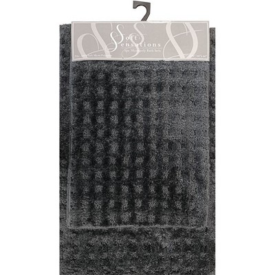 The Lakeside Collection 2-Pc. Soft Sensations Waffle Micropoly Bath Set