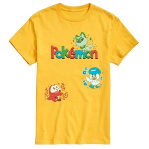 Men's - Pokémon - Sprigatito, Fuecoco, and Quaxly Short Sleeve Graphic T-Shirt - 1 of 4