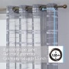 HLC.ME Broadway Stripe Decorative Semi Sheer Light Filtering Grommet Window Treatment Curtain Panels - Set of 2 - 2 of 4