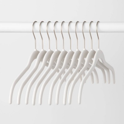 5pk Kids' Flocked Hangers White - Brightroom™