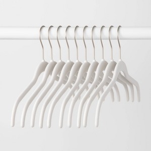 10pk Shirt Flocked Hangers - Brightroom™ - 1 of 4