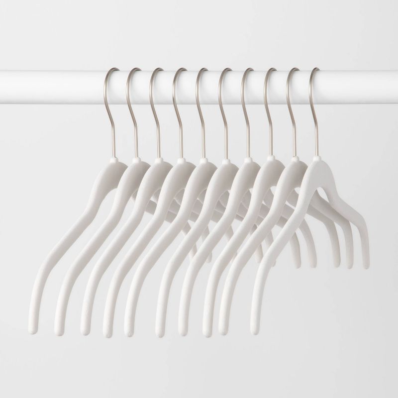 10pk Shirt Flocked Hangers - Brightroom™, 1 of 6