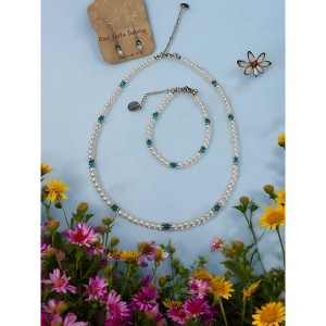Michelle Marie Boutique's Pearl & Birthstone Color Crystal Jewelry Sets - 1 of 4