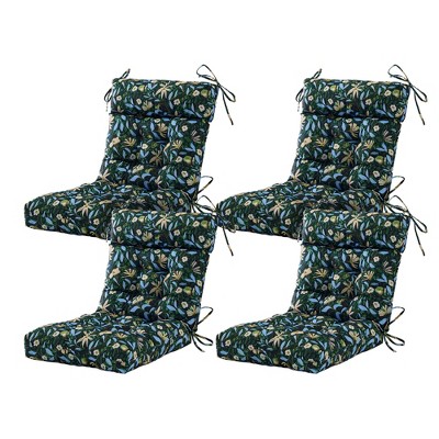 ARTPLAN Patio Chair Cushion,Tufted Adirondack Outdoor Chair Cushion,Wicker High Back Outdoor Seat Cushion,Set of 4,21"X21"X4" (4 Pack)