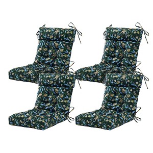 ARTPLAN Patio Chair Cushion,Tufted Adirondack Outdoor Chair Cushion,Wicker High Back Outdoor Seat Cushion,Set of 4,21"X21"X4" (4 Pack) - 1 of 4
