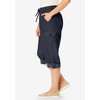 Woman Within Plus Size Convertible Length Cargo Capri/Bermuda - 4 of 4