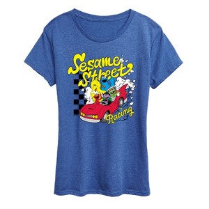 Women's - Sesame Street - SS Racing Short Sleeve Graphic T-Shirt - 1 of 4