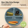 3-Pack Prep Suction Plates for Baby, 100% Silicone Toddler Plates, BPA-Free Divided Baby Plates with Suction - 4 of 4