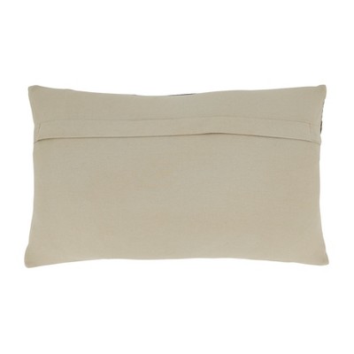 Gray and Beige Hair on Leather Throw Pillow Cover
