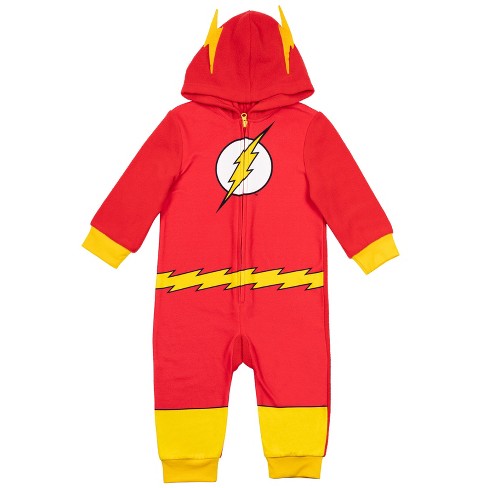 Dc Comics Justice League The Flash Toddler Boys Fleece Zip Up Pajama ...