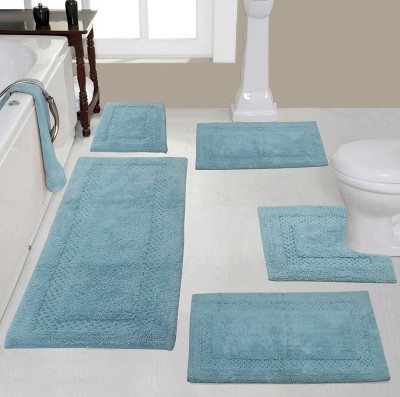 Home Weavers Inc Opulent 4-pc. Reversible Bath Rug Set, One Size , Beige