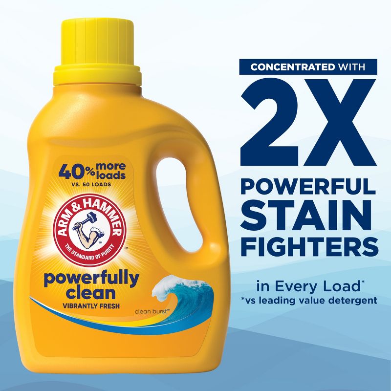 Arm & Hammer Clean Burst Liquid Laundry Detergent, 6 of 14