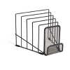 MyOfficeInnovations 6 Compartment Wire Mesh Letter Holder Matte Blk 24402460 - 4 of 4
