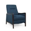 Sapphtopaz Modern Accent Chair Mid-Century Armchair Upholstered Push-Back Recliner Chair with Wood Frame Comfy Chair for Bedroom, Living Room - 4 of 4