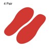 Unique Bargains Home Classroom Floors Stairs Decal PVC Footprint Sticker 4 Pairs - 3 of 4