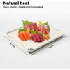 MOVSSOU Defrosting Tray 8.6" x 6.6" Non-Stick Defrosting Board Gold Fast Hygienic Thawing Frozen Meat Foods - 2 of 4